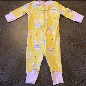 Hanna Andersson Bunny Pajamas, 50 0-6 months
